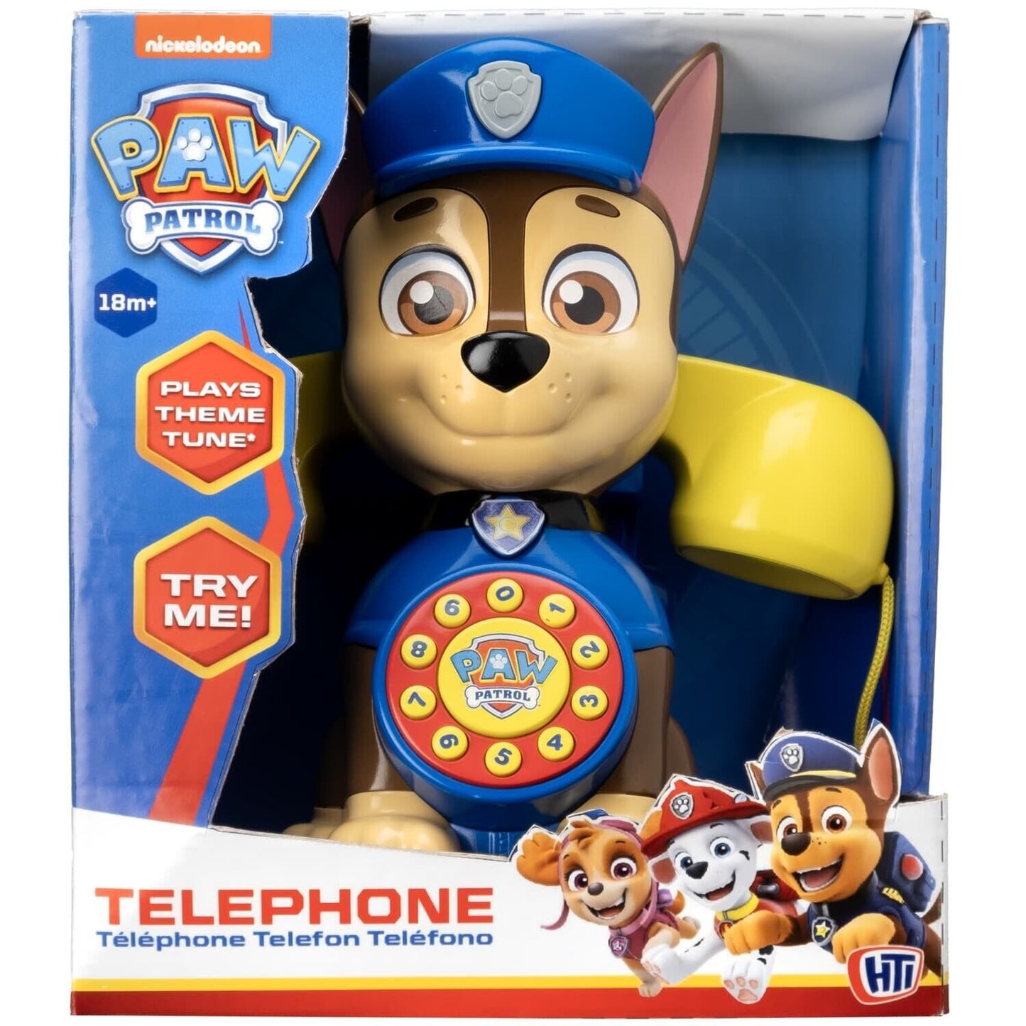 NEW Paw Patrol Chase Telephone with theme tune,  imaginative play, motor skills