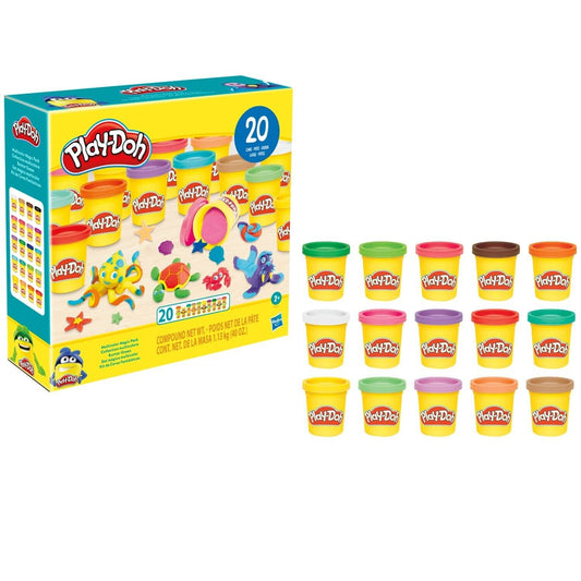 Play-Doh Multicolour Magic 20 Pack - Inspiring Imagination and Creativity Kids