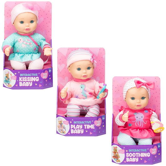 30cm Interactive Kissing Baby Doll Fully Interactive Dolls Ideal Gift For Kids