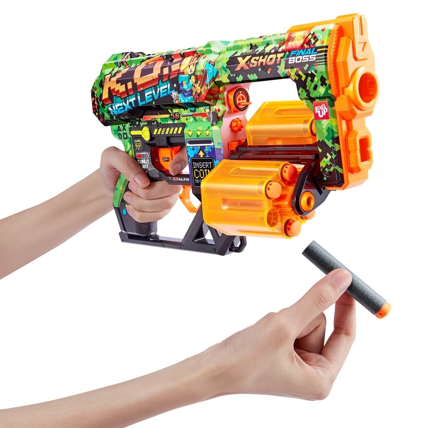 Zuru X-Shot Skins Dread Foam Dart Blaster Toy Gun With 12 Darts - New In Box