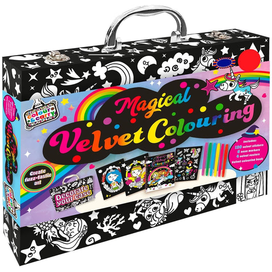 Magical Velvet Masterpieces Colouring Set Create Fun, Fuzz-tastic Art That POPS!