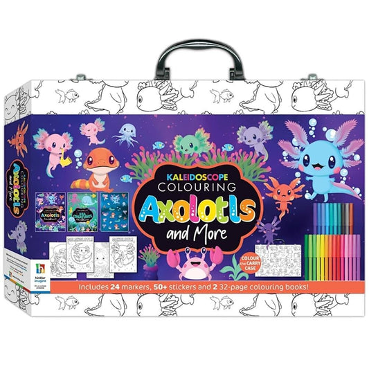 Kaleidoscope Colouring Kit, Colouring Axolotls & More Activity Kit Box For Kid