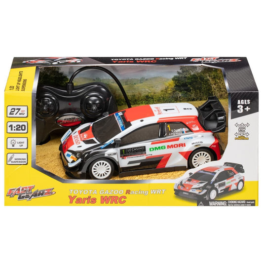 Toyota Yaris WRC Remote Control Car 1:20 Scale Light Up Features 27mhz Best Gift