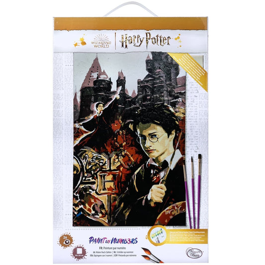 Harry Potter Collage Painting by Numbers Kit 30 x 50 cm ready framed