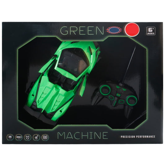 Green Machine RC Car Control Toy Car for 3 4 5 6 7 8 Years Old Boys Girls Kids