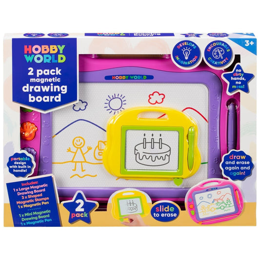 2pk Hobby World Magnetic Drawing Board Magnetic Drawing Board Toy for Kids