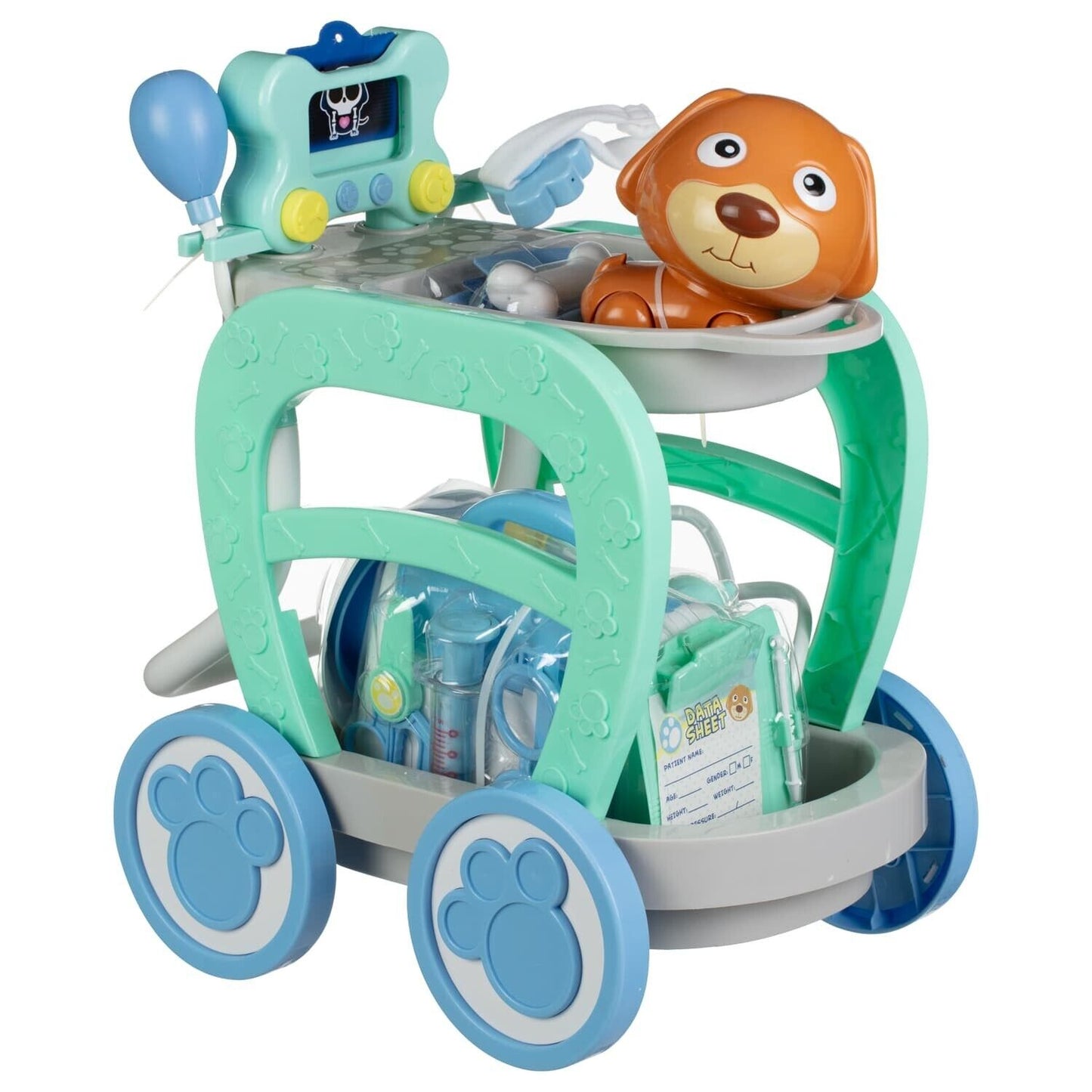 NEW Vet Cart/Trolley Playset With Puppie For Kids/Gift/Present/XMAS/Birthdays