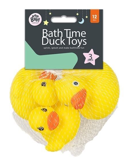 Bath Time Duck Toys - Splish, Splash Bathtime Gift Collectable. New & Sealed 3PK