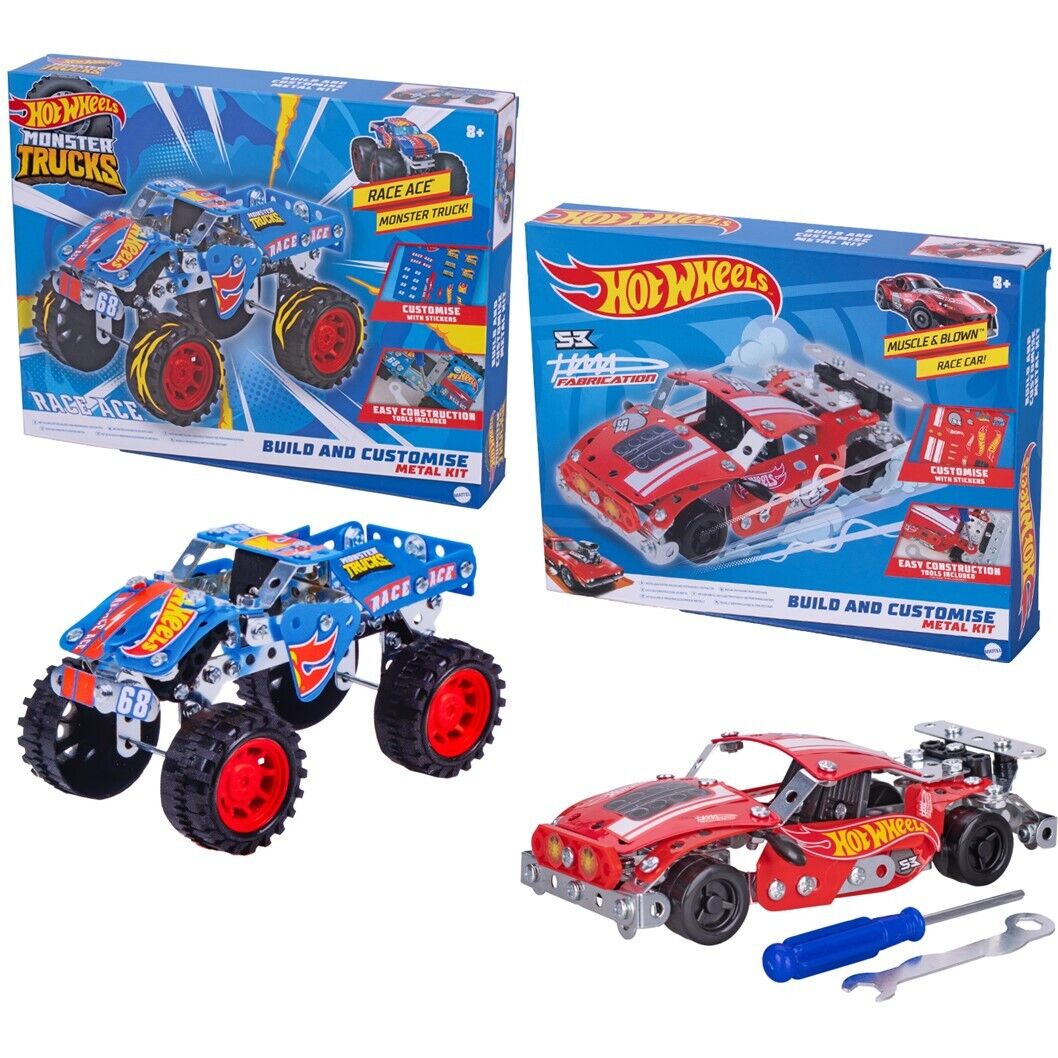 Hot Wheels Muscle Madness Metal Kit for Ultimate Customization Fun!Monster Truck