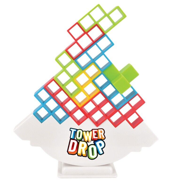 Experience Thrilling Fun with Tower Drop Game - 32PC Set for Hours of Entertainm