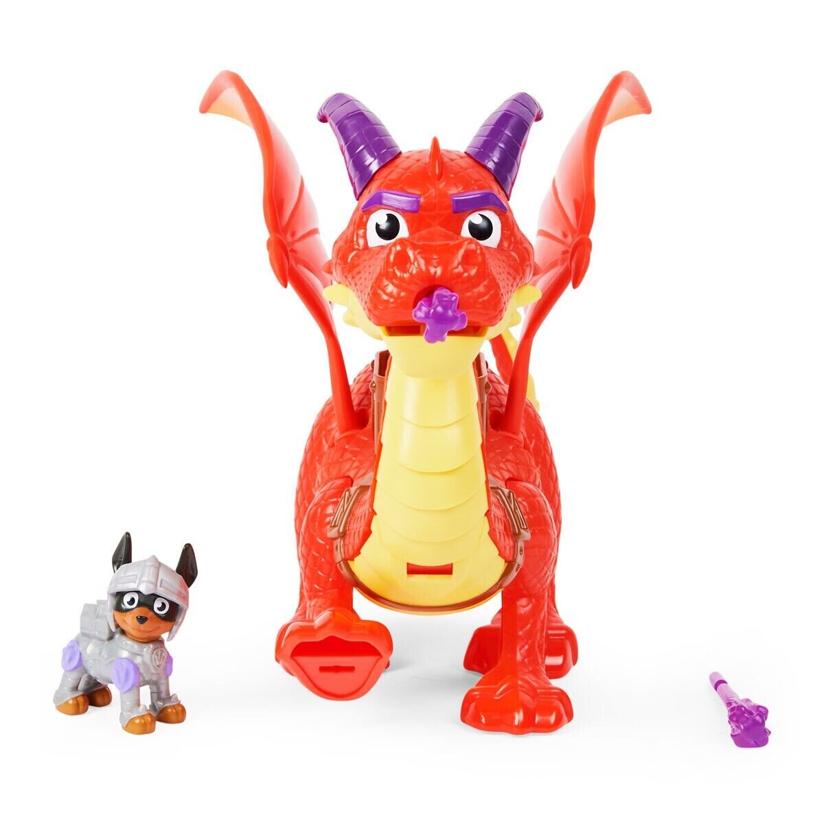 Paw Patrol Rescue Knights Sparks The Dragon With Claw Figure & Missile