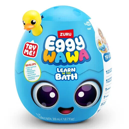 Eggy Wawa Learn In The Bath Surprise Egg Bathtime For Kids Free P&P