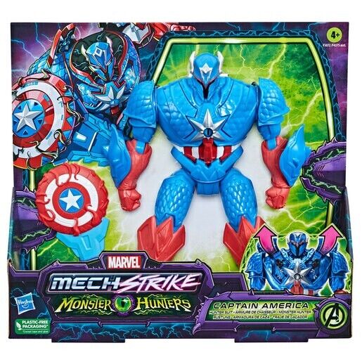 Marvel Mech Strike Captain America Monster Hunters 20cm Action Figure