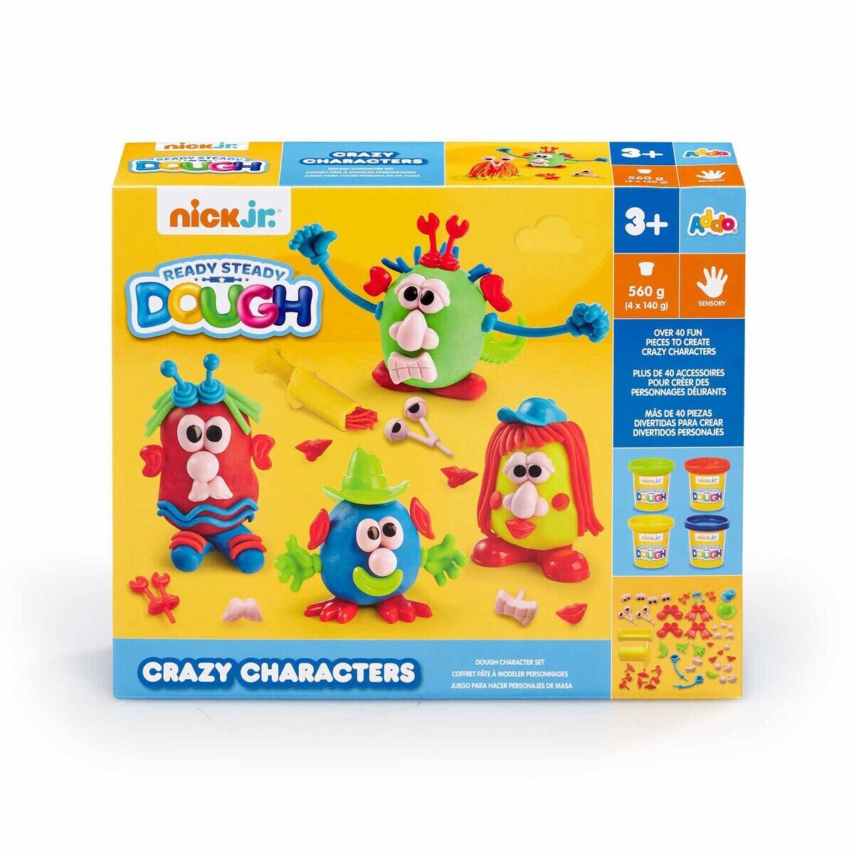 Nick Jr Ready Steady Dough Squeezy Shape Station ages 3+ Playset Craft Set Kids