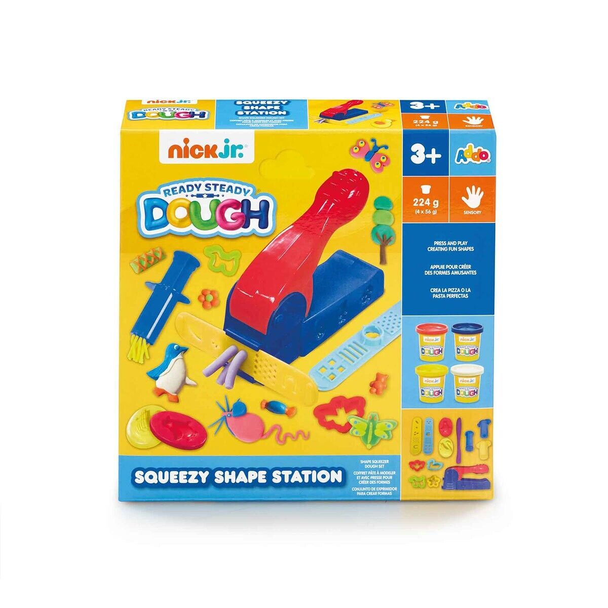 Nick Jr Ready Steady Dough Squeezy Shape Station ages 3+ Playset Craft Set Kids