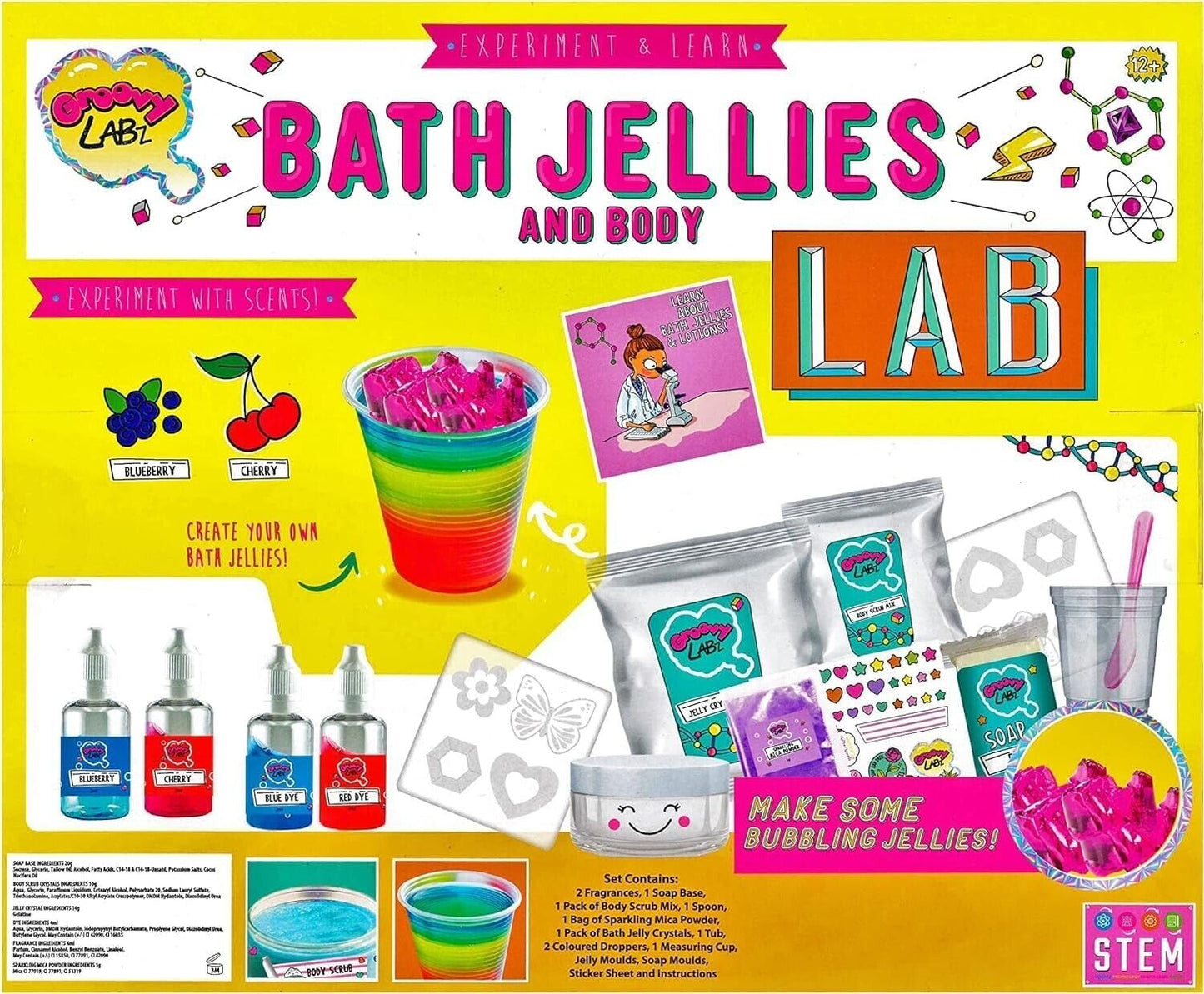 Get Sudsy and Silky: DIY Lab Bath Jellies Scented Spa Kit for Bubbly Kids!