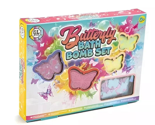 Butterfly Bath Bomb Set - The Ultimate DIY Kit for Colorful and Playful Kids!