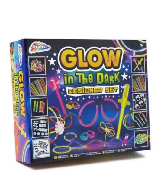 GLOW in The Dark DESIGNER SET - Create Your Own Rings Earrings Glasses Wands