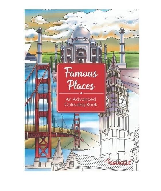 Famous Places Across The Globe/World- An Advanced Colouring Book