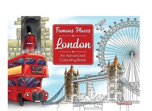 Famous Places - London - An Advanced Colouring Book Of Monumental Landmarks