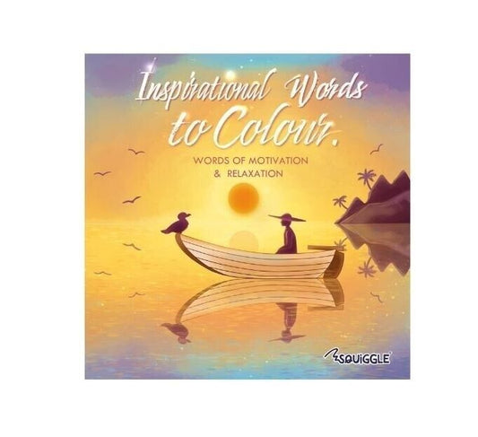 Inspirational Words to Colour - Relaxing Colouring In Adults Therapy Anti Stress