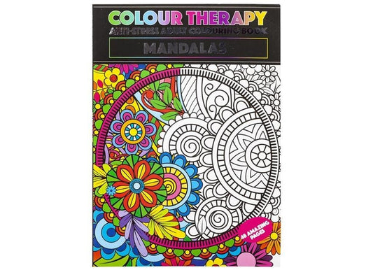 Colour Therapy Colouring Book - Anti Stress Colour In Relax Adult Mental Health