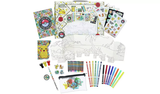 Pokémon Large Art Set Is Packed Full Of Coloring Fun Encourages Activity Set