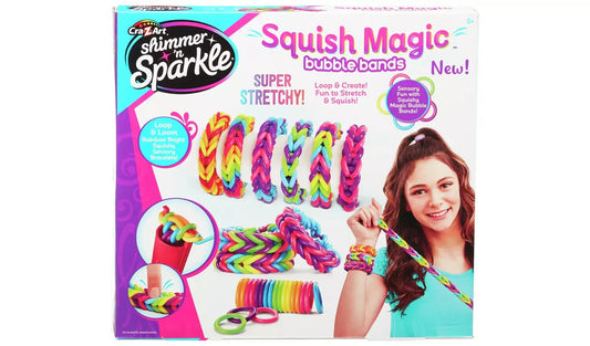 Shimmer n Sparkle - Squish Magic - Bubble Bands Loom band making kit - Brand New