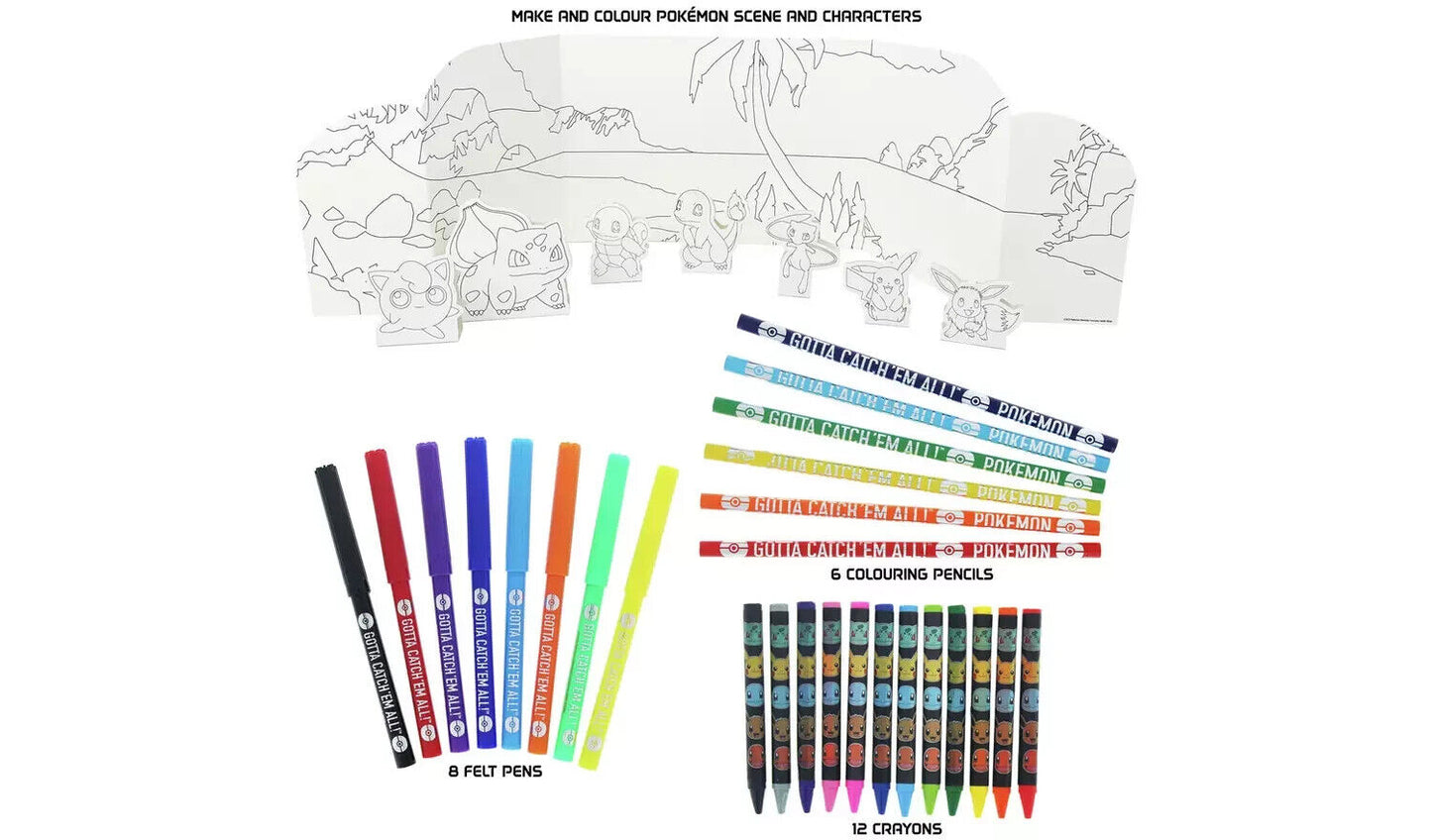 Pokémon Large Art Set Is Packed Full Of Coloring Fun Encourages Activity Set