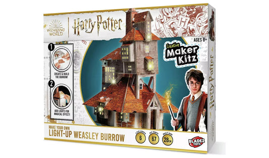 Harry Potter Wizarding World Make Your Own Light Up Weasley Burrow Ages 8+