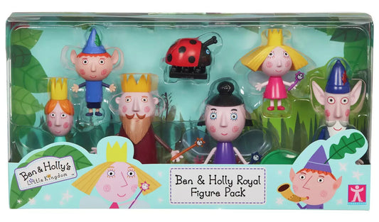 Ben And Holly Little Kingdom 7 Figure Pack-King+Queen Thistle, Gaston, Elf, Plum