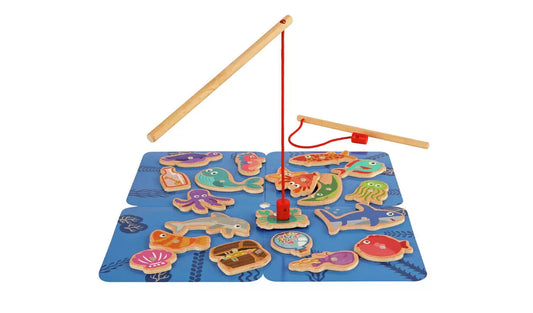 Chad Valley Wooden Fishing Set Is Wonderful For Improving