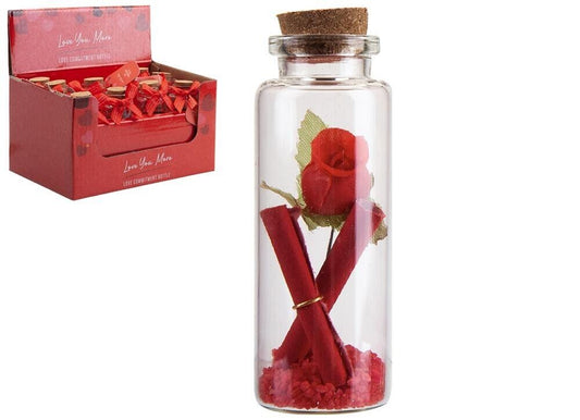 Love Commitment Bottle / Tag & Ribbon Bottle / Love Message In A Bottle Gift