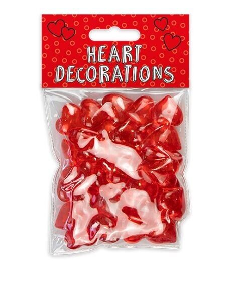 Valentines Day Acrylic Ruby Red Heart Decorations